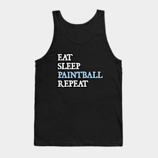 Eat Sleep Paintball Repeat Tank Top